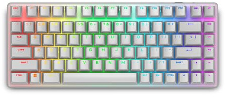 Alienware Tastiera da gioco wireless professionale, meccanica lineare, RGB | 2,4 GHz, Bluetooth 5.1, cavo USB, N-Key Rollover, keycaps a doppio scatto PBT, cavo paracord USB staccabile, luce lunare