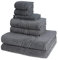 Ross - 8 teiliges Frottier-Set - Cashmere Feeling (2 X Wasch- 2 X Gäste- 2 X Dusch- 2 X Handtuch im Set) - 520 g/m2 - Baumwolle - Walkfrottee - saugstark - weich und flauschig - Anthrazit