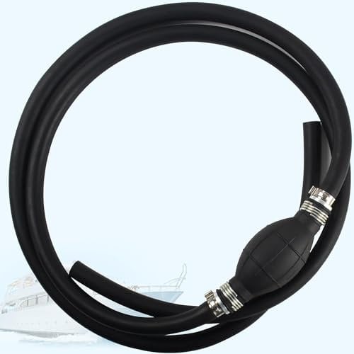 Fuel Line Primer Bulb Universal 3/8 inch Fuel Gas Line Assembly Outboard Hand Primer Bulb Fit for Marine Boat RV