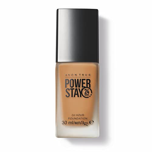 Avon Power Stay 24-Stunden-Foundation, helles Nude, dauerhafte komfortable Abdeckung, die nicht verblasst oder verschmiert, 30 ml