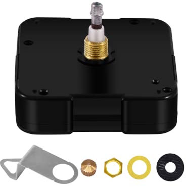 Lang Shaft Uhrwerk für Wanduhr 18 mm/23 mm/28 mm, 12888 I Hohes Drehmoment Quarzuhrwerk für Wanduhren Uhrwerke zum Selbsteinbau DIY Große Uhr Reparatursatz (ohne Uhrzeiger, WT-12888-I Serie)