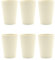 Magu 6 Nachhaltiger Biopolymer Becher (6 Farben) Farbe: naturweiß 100% Erdölfrei | Robust und Nachhaltig | Kunststoff Trinkbecher oder Zahnputzbecher | 6er Set weiß