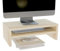 ComfortCove Monitorständer, 2-stufiger Monitorständer, Ständer für Computermonitore, Laptopständer, Computerständer, Druckerständer mit Ablagefach, ideal für Ihr Heimbüro, Sonoma