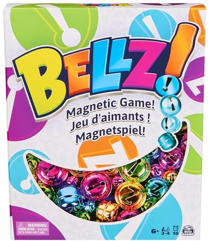 Bellz - Jeu Aimanté Familial - Grelots Clochettes De Couleurs À Collecter avec Le Stick Aimanté - avec Pochette De Transport - Jeu De Société Famille - Version Française - Jouet Enfant 6 Ans et +