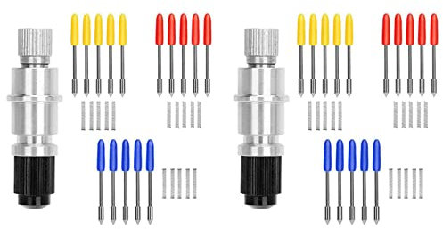 Bonkshire 60 Stücke 30/45/60 Grad Klinge Vinylschneider Plotter Schneiden Klingen für CB09 CB09U Graphtec mit Klingenhalterbasis