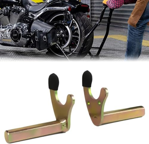 Nizirioo Supporto per artigli per moto, attacco forcella per supporto di montaggio, attacco ad artiglio per adattatore oscillante, forcella, gancio per treppiede per sollevamento moto (tubo quadrato