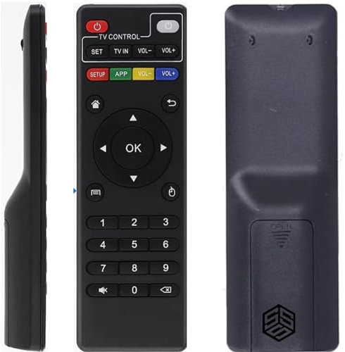 Générique Android Box Fernbedienung - REMOTE_CONTROL - Universal - Infrarot - 3 Meter - 10 Tasten - 2 AAA Alkali Batterien - X96, X96mini, MXQ, etc.