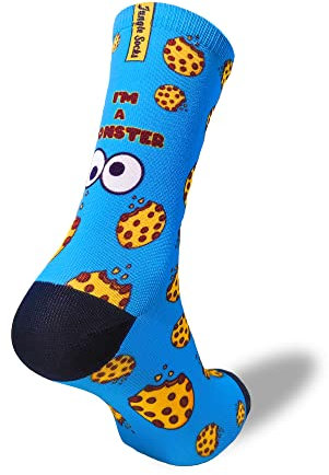 Jungle Socks Calcetines Deportivos Divertidos para CrossTraining, Ciclismo, Running, Fitness, Gimnasio para Hombres y Mujeres. Diseñado en Europa. 36-38 EU.