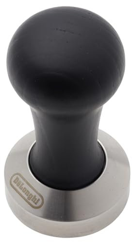 De'longhi DLSC080 Kaffee Tamper - 51mm, Edelstahl und schwarzes Holz