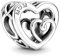 Rimgoris Ciondolo in Argento Sterling 925 per Donna Bracciali Collana MAMMA Cuore 5A Cubic Zirconia San Valentino Regalo Festa della Mamma Ciondoli per Donne Ragazze