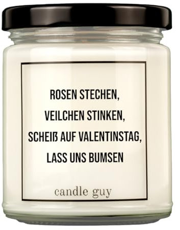 candle guy Duftkerze im Glas [Brennzeit 70h] - Duft-Kerze handgemacht mit Spruch | Freches Geschenk für Frauen, Freundin, Geburtstag | 100% Sojawachs, schöne natürliche Düfte mit ätherischem Öl