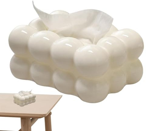 Taschentuchbox Bubble, Gesichtspapier Organizer Spender, Marshmallows Rechteckiger Taschentuchspender, Zuckerwatte Tissue Box, Marshmallows Örmige Taschentuchbox, Kreativ Kosmetiktücher Box