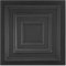 Lot de 40 panneaux 3D de 10 m² en polystyrène - 50 x 50 cm - Panneaux de plafond - Panneaux muraux - Décorations, plafonds - Revêtement mural - 2 à 3 mm d'épaisseur - polystyrène XPS 0831 - Noir