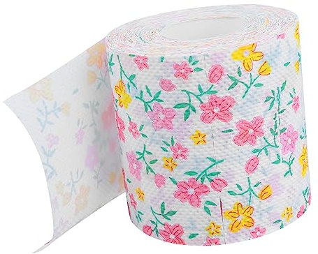Anneome 1rolle Bunter Bedruckter Toilettenpapier-rollenpapier Mit Kreativen Mustern Lagig Sanft Zur Haut Hypoallergen Für Badezimmer Und Gäste Pro Packung