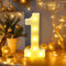 ltteea Number Light Sign Marquee Light Up Numbers 0-9 Digits Lights Sign for Home Birthday Party Night Light Bar Wedding Festival Birthday Decorations Xmas Gifts Decoration
