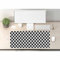 Woutay Mouse Mat,Black White Checkerboard,Laptop Mat Table Mat Desk Writing Pad for Office and Home