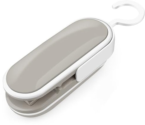 Mini Bag Sealer Clips, 2 in 1 Mini Bag Heat Sealer Portable Resealer Handheld Cutter Bag Sealer Machine,Suitable for Snack Preservation and Food Storage and Plastic Bag Food Storage