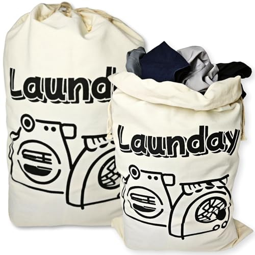 Wäschesack Reise 2er Set - 50 x 70cm,Wäschekorb Groß,Laundry Bag,Faltbarer Stoffbeutel mit Kordelzug, Wäschebeutel Schmutzwäsche für Schlafsaal und Reisen Wäscheraum