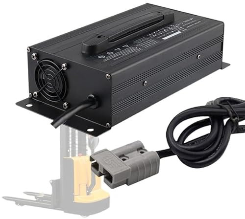 WLEJSL Chargeur Batterie Chariot Élévateur 1200 W 60 V 15 A Chargeur Batterie Plomb avec Prise Anderson 50 A/120 A/175 A/350 A Charge d'entretien pour Véhicules Électriques,B,120A