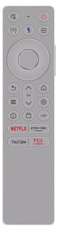 AULCMEET Télécommande RC933 FUB1 Nouvelle télécommande vocale remplaçable pour fit for TCL Mini LED Smart TV Q10B 845X2 85C855 85C89B 85C955 85Q10BX1 85X955 98C89B 98X955 Q10B X955