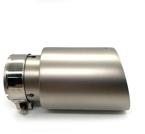 Endrohrblenden 1 STÜCKE 304 Matte Edelstahl Auto Universal Auspuff System Spitze Für Düse Einzigen Schalldämpfer Rohr Auto Auspuffblende(ID 76mm-OD 114mm)
