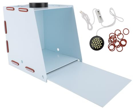 Resin Curing Light Box,Uniform Reflective Board,Solidify Photosensitive Resin,360° Turntable, 405nm Curing,Easy Assembling,3D Printer Curing Box S