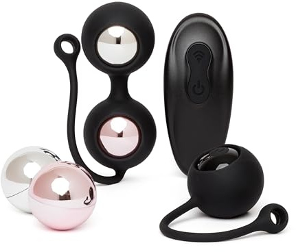 Lovehoney Remote Control Vibrating Kegel Ball Set Ben Wa Balls, 11-29g | Weighted Pelvic Floor Trainer for Women, Strengthen Muscles for Beginners & Advanced Users for Sexual Pleasure, Adult Toy
