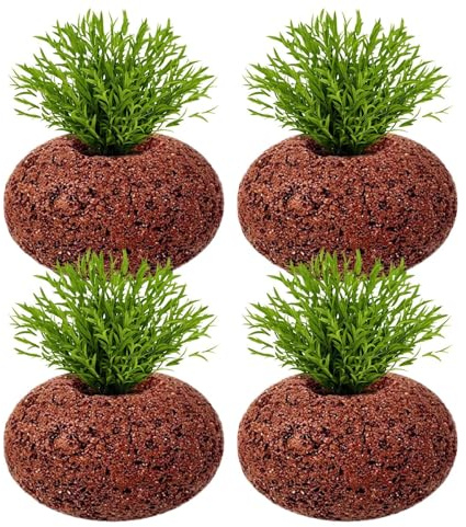 Trochate Aquarium Plant Weights | Volcanic Stone | Decorative Stones Plant Weights for Fish Tank - for Freshwater Shrimp Pool Pond Aquatic Cultivation Landscape Decorations Accessories