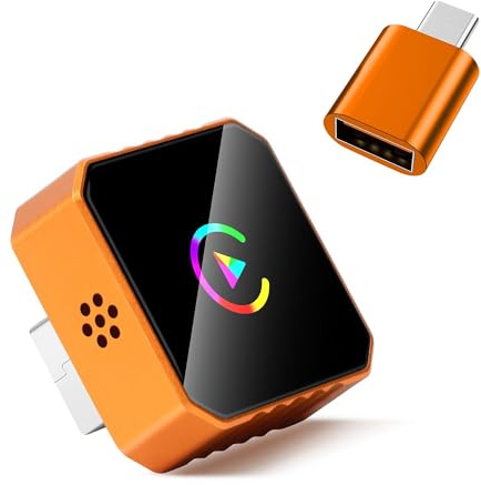Carplay Wireless Adapter, Bluetooth 5.3 Drahtloser Car Play Kompatibel mit iPhone iOS 10+ und Android Auto, für Apple CarPlay/Android Auto Adapter