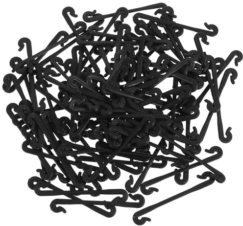 jojofuny 100 Stück Pflanzenstützclip Kunststoff Weinreben und Apfelbaum Binder Kletterpflanzenhalter mit Haken für Flache Kiwis und Melonen Wiederverwendbar Gartenbedarf