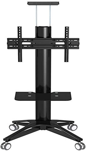 Supporto TV Supporto TV con rotelle Carrello TV Mobile per Schermo al Plasma da 32/40/55/60/65/70 Pollici, LED, LCD, OLED, Supporto Universale per TV Curvo con Ruote, carico 80 kg