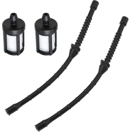 ECSiNG Juego de 4 Tubos de Combustible Y Filtros de Combustible para Motosierra Compatible con STIHL 034 036 028 038 MS380 039 064