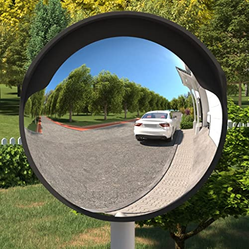 Générique Miroir de Circulation Convexe extérieur Noir Ø 60 cm Polycarbonate,Entreprise & Industrie,Signalétique,Panneaux de signalisation routière,153080