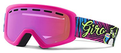 Giro Erwachsene REV Ski Und Snowboard Brille, Penguin Pop/Amber Pink Lens, One Size