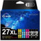 27XL Multipack Druckerpatronen Kompatibel für Epson 27 Patronen für Epson Workforce WF-3620DWF WF-3640DTWF WF-7110DTW WF-7210DTW WF-7610DWF WF-7620DTWF WF-7710DWF WF-7715DWF WF-7720DTWF (8er-Pack)
