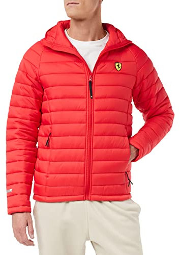 FERRARI SF Herren Steppjacke Giacchetto Imbottito, Rot, S. Uomo