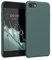 kwmobile Case Compatible with Apple iPhone SE (2022) / iPhone SE (2020) / iPhone 8 / iPhone 7 Case - TPU Silicone Phone Cover with Soft Finish - Blue Green
