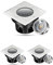 LongLife LED Bodeneinbaustrahler FLACH eckig Set 3x Gartenstrahler 230V IP67 Gartenleuchte für die Bodenmontage Außenleuchte Befahrbar…
