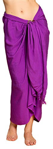 PANASIAM Sarong uni purple, 250x116cm