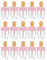 LATRAT 15 Stück Leere Lipgloss-Tube Eisform Nachfüllbarer Lipgloss-Behälter für Lotionen Creme Flüssigkeit