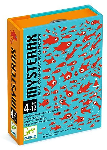 Djeco DJ05096 Kartenspiel Mysterax Beobachtungsgabe Schnelligkeit 54 Karten