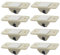 Casoter Mini Self-Adhesive Non Swivel Castor Set Strong ABS Plastic Wheel for DIY Furnitures 8 Pack