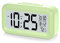 U-picks Alarm Clock 4.3 LED Display, Digital Alarm Clock with battery powered, Snooze, Easy to Use,Temperature Calendar, 12/24 Hr, Light control Portable Alarm clocks bedside for adults kids-Green