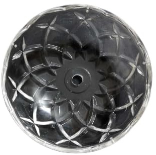 Generico Bobeche in cristallo trasparente coppa grande lampadario finale lampadario con fori per l'aggancio dei pendagli Lisa 14,7 cm