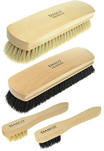 Dasco Großes Rosshaar Schuhbürsten-Set