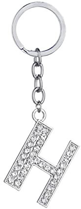 Banemi One Piece Schlüsselanhänger, Schlüsselanhänger Damen Buchstabe H mit Zirkonia Schlüsselanhänger Zum Familienessen