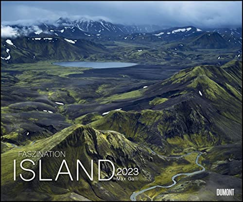 Faszination Island 2023 – Fotografie von Max Galli – Reisekalender 60 x 50 cm – Spiralbindung