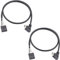 Duttek Lot de 2 câbles Dupont Micro USB vers USB à angle droit mâle vers 9 broches femelles USB en-tête PCB carte mère Dupont USB 50 cm