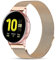 Issinlky Armband für Samsung Galaxy Watch 4 Armband, 20mm Edelstahl-Metallband für Galaxy Watch 5 / Galaxy Watch 4 Classic/Galaxy Watch 3 41mm / Galaxy Watch Active 2 / Gear Sport/Amazfit GTS