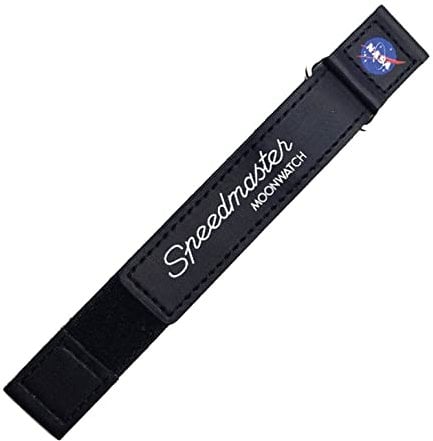 NATO STRAP Nasa MoonWatch Uhr Speed Master Armband kompatibel mit Moonswatch Uhren Schwarz Weiß Grau 20mm
